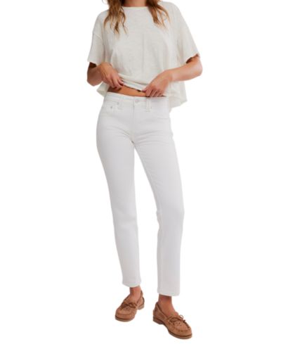 Free People Женские джинсы Oracle Low-Rise Slim Straight