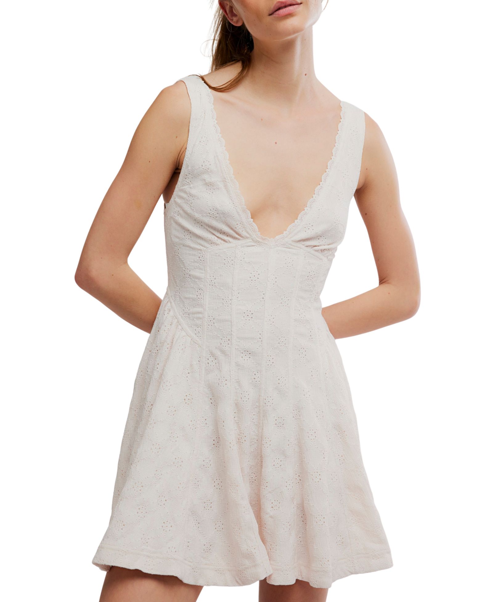 Мини-платье Free People Women's V-Neck