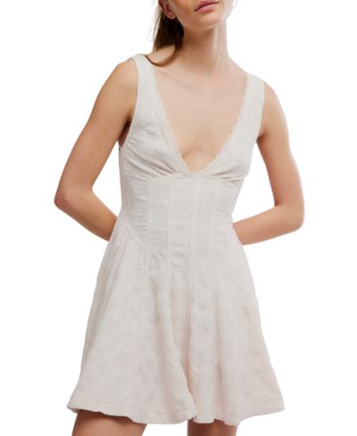 Free People Women's V-Neck Mini Dress