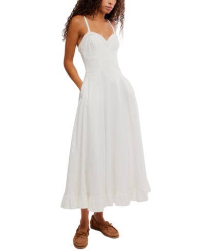 Free People Женское миди-платье Another Season Sweetheart Neck