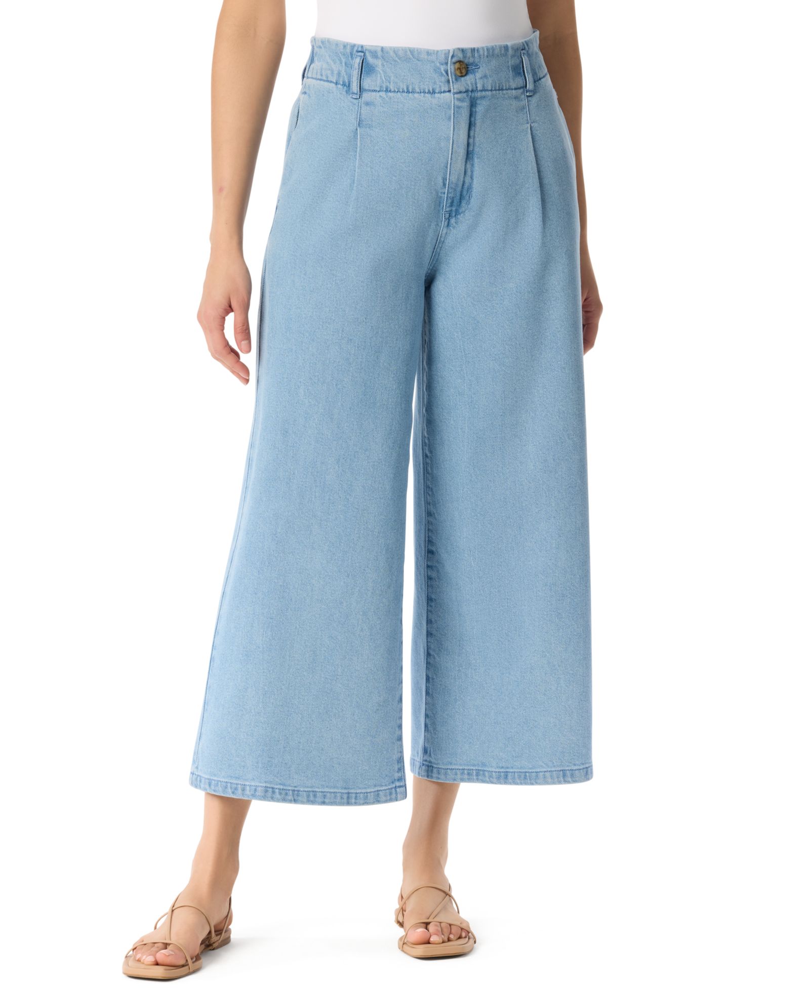 Gloria Vanderbilt Women's Wide-Leg Crop Pants