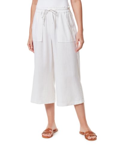 Женские брюки Gloria Vanderbilt Linen Pull On Wide-Leg Crop