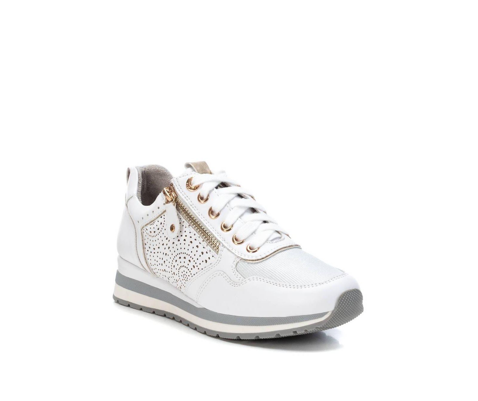 XTI Women's Side Zipper Casual Sneakers