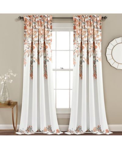 Lush Decor Lush Decor Tanisha Шторы для спальни, 52"W x 84"L, Blush & Gray