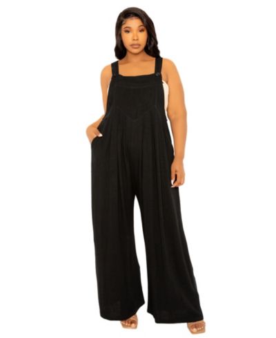 Женский комбинезон Buxom Couture Plus Size Wide Leg Linen