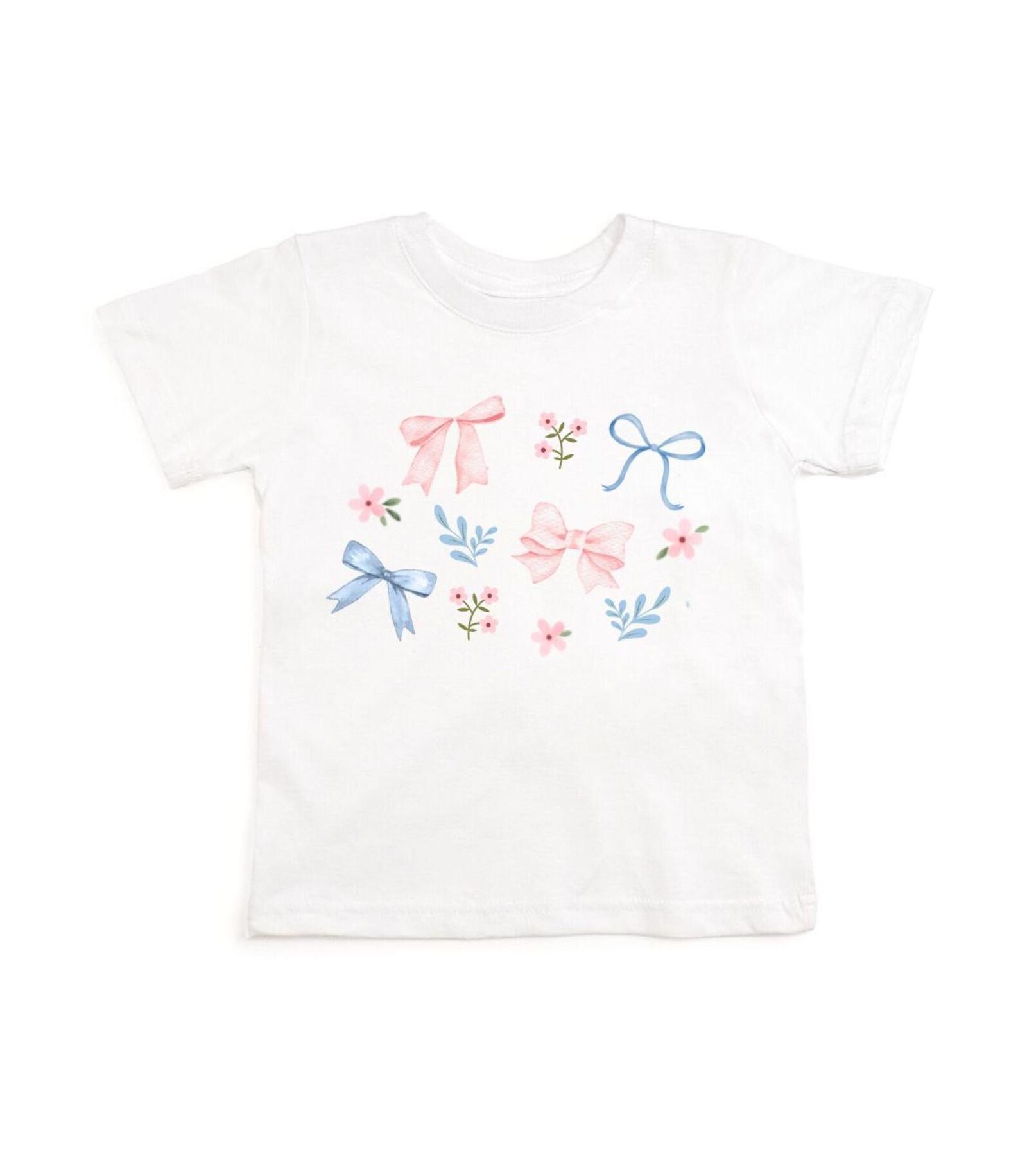 Детская футболка Sweet Wink Floral & Bow Watercolor Short Sleeve