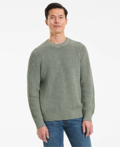 Lands' End Men's Long Sleeve Drifter Marl Crewneck Sweater