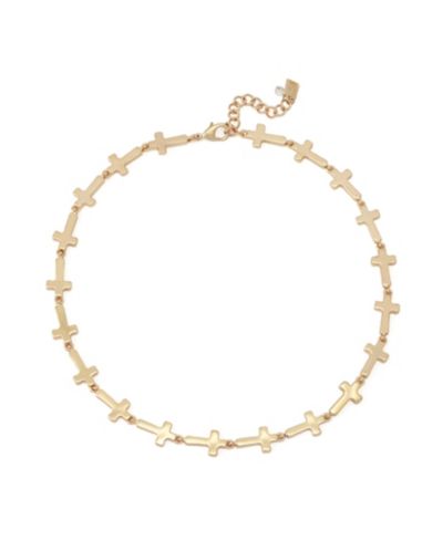 Золотая колье Robert Lee Morris Soho Gold Cross Collar