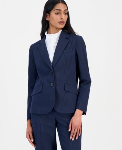 Женский блейзер Anne Klein Seersucker Stripe