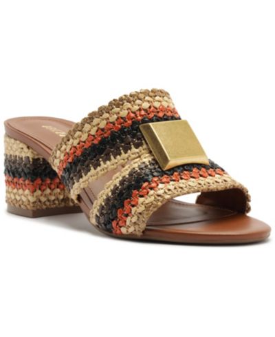 Arezzo Women's Jackie Mid Block Sandals