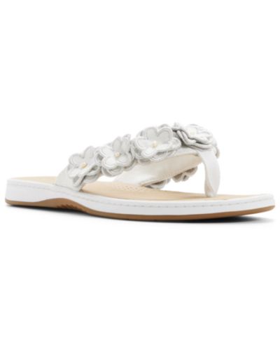 Sperry Women's Seafish Floral Open Toe Slip-On Sandals