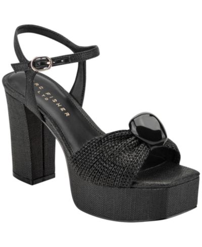 Marc Fisher LTD Женские Candey Ornamented Block Heel Platform Sandals