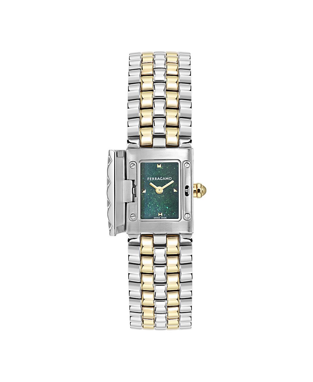 Ferragamo Women's Duo Mini Two-Tone Stainless Steel Bracelet Watch 18.5mm x 20mm