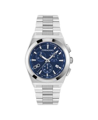 Мужские часы Ferragamo Vega Upper East Chrono Silver Stainless Steel Bracelet, 42mm