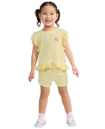 Levi's Детские комплект из топа с оборками и шорт 2T-5T 2-Piece Set