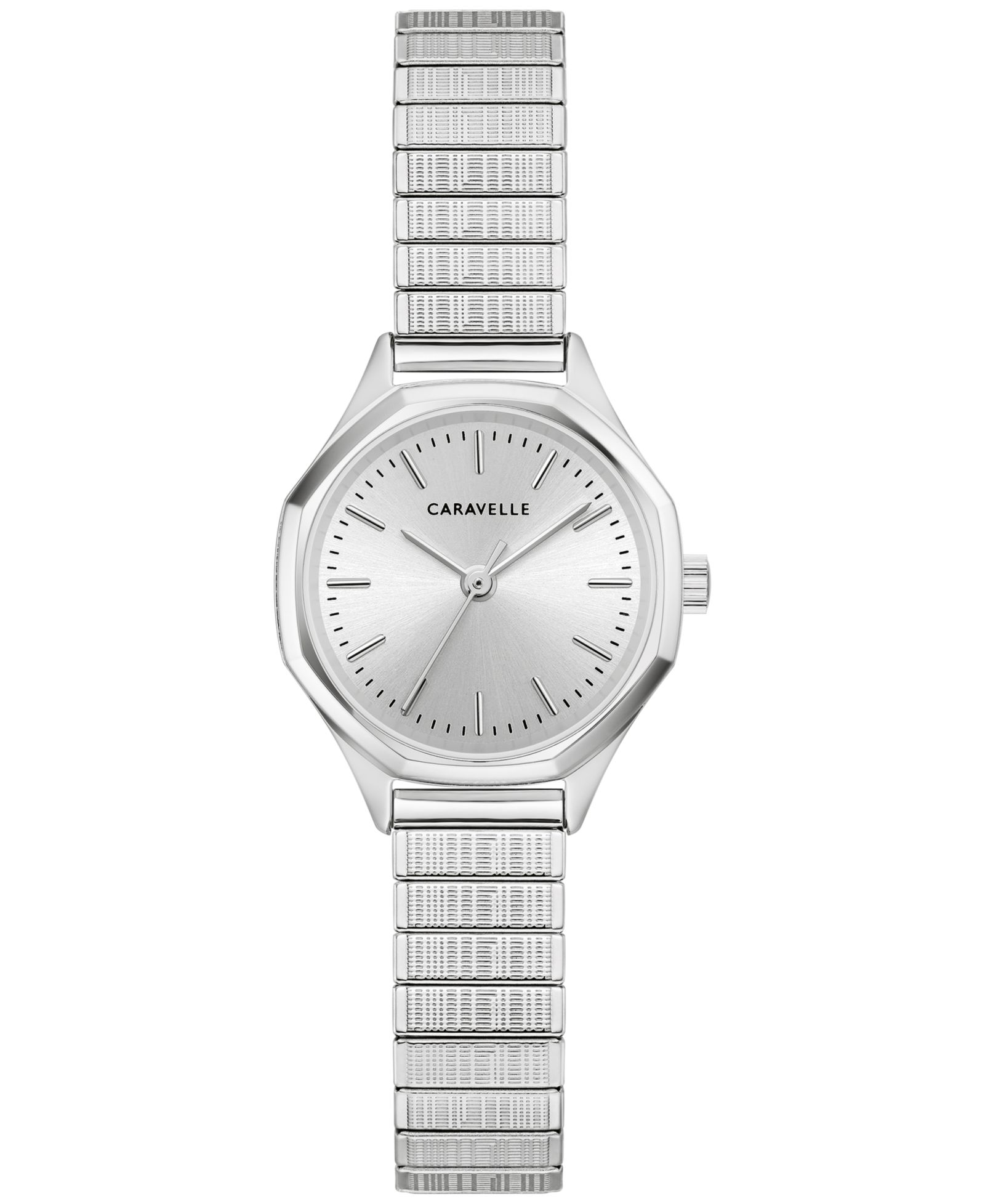 Женские винтажные часы Caravelle Silver-Tone Stainless Steel Expansion 24mm