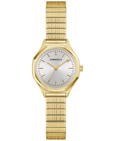 Женские винтажные часы Caravelle Gold-Tone Stainless Steel Expansion, 24mm