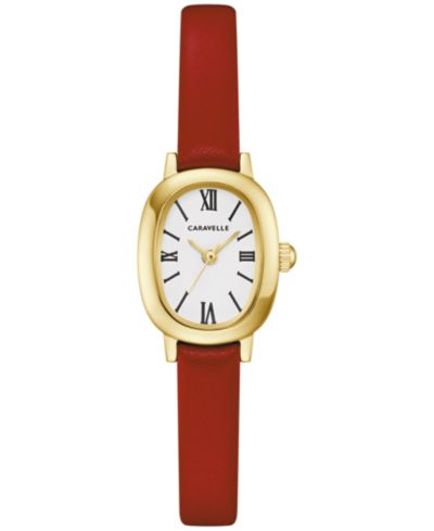 Caravelle Женские классические кожаные часы, 18.5mm