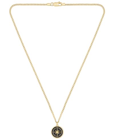 Hugo Boss Мужская тонкая золотая стальная цепочка North Ionic Plated