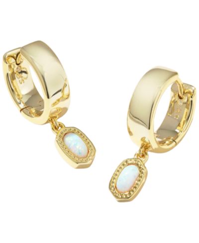 Серьги Kendra Scott 14k Gold-Plated Mini Ellie Wide Huggie