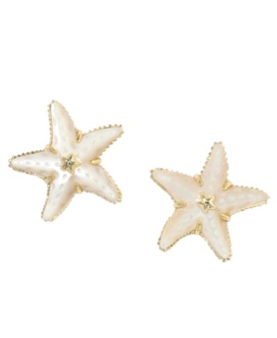 Серьги-гвоздики Kendra Scott Imitation Pearl Parker Starfish Stud