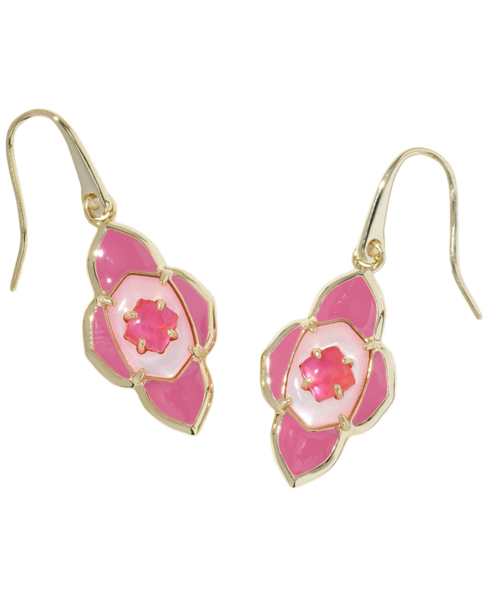Серьги Kendra Scott Abbie Medallion с подвесками, позолоченные 14k