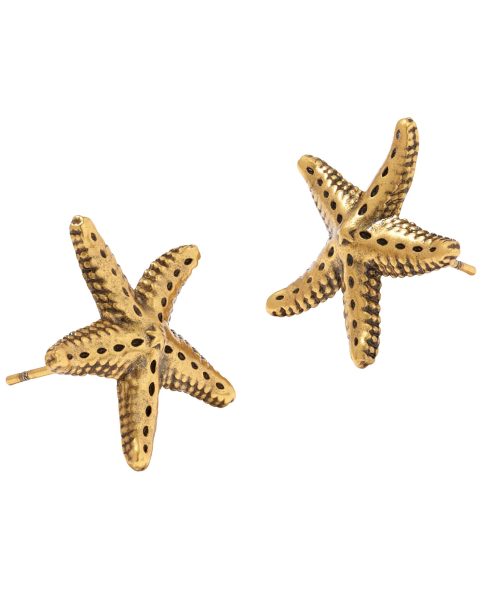 Kendra Scott золотистые серьги-гвоздики Parker Starfish из металла