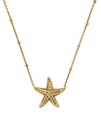Kendra Scott Gold-Tone Parker Starfish Metal Short Pendant Necklace