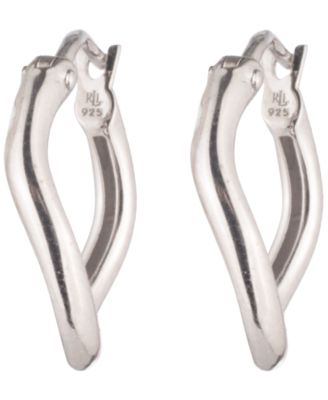 Серебряные серьги-кольца Lauren Ralph Lauren Small