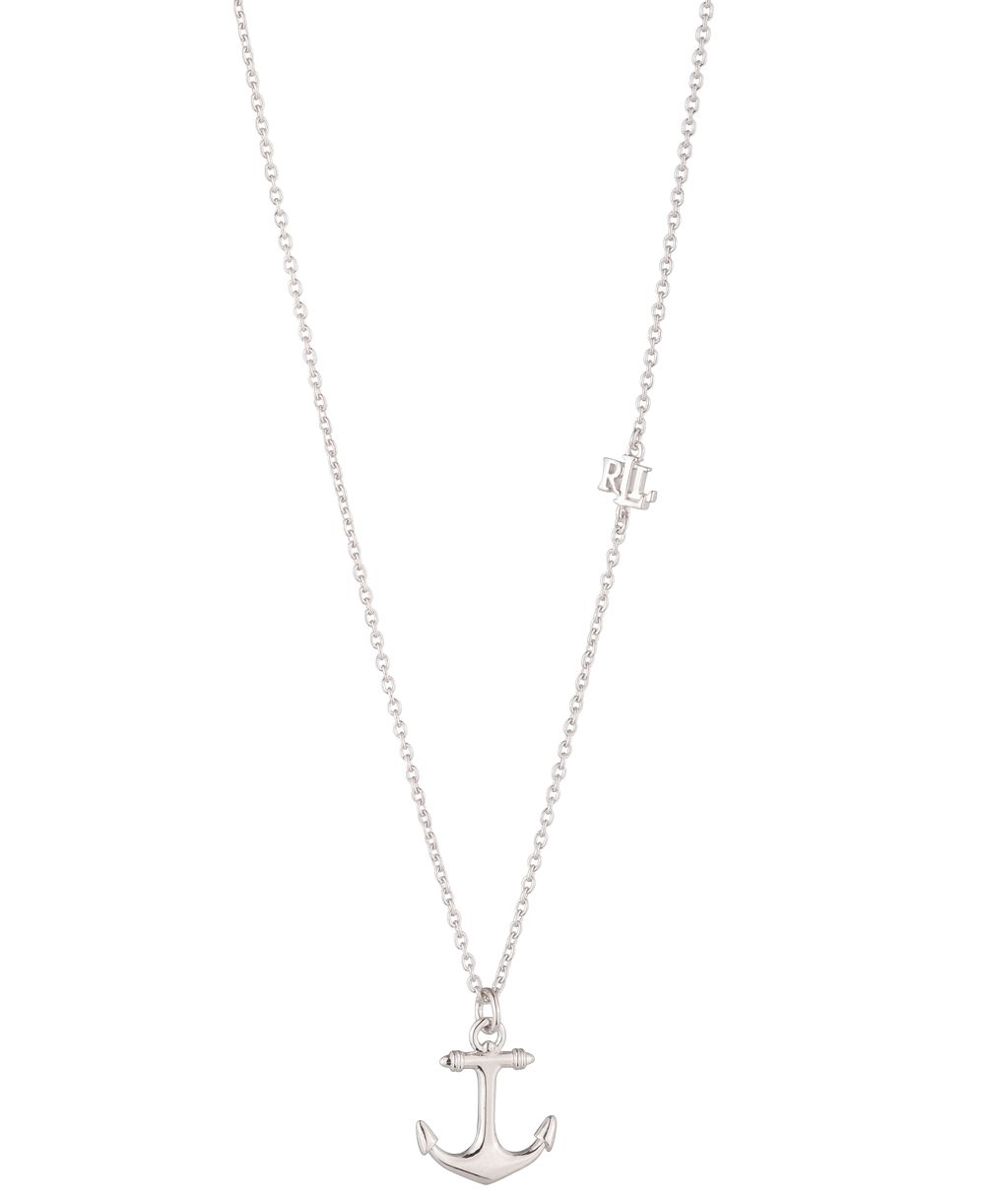 Ожерелье Lauren Ralph Lauren Sterling Silver-Plated Anchor Motif