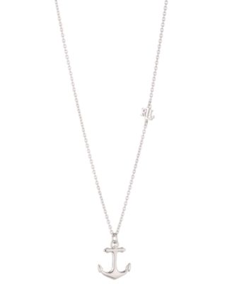 Ожерелье Lauren Ralph Lauren Sterling Silver-Plated Anchor Motif