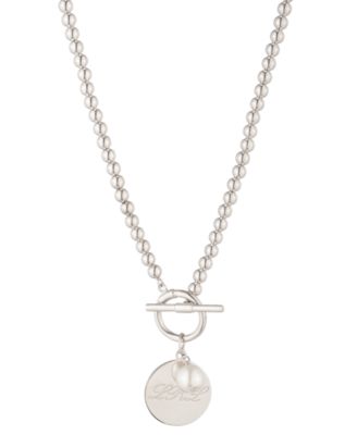 Ожерелье Lauren Ralph Lauren Sterling Silver Imitation Pearl Drop