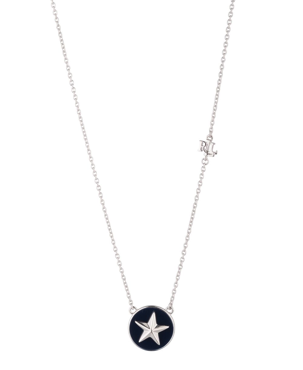 Подвеска Lauren Ralph Lauren Sterling Silver Navy Enamel Star Charm