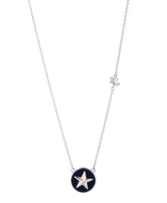 Подвеска Lauren Ralph Lauren Sterling Silver Navy Enamel Star Charm