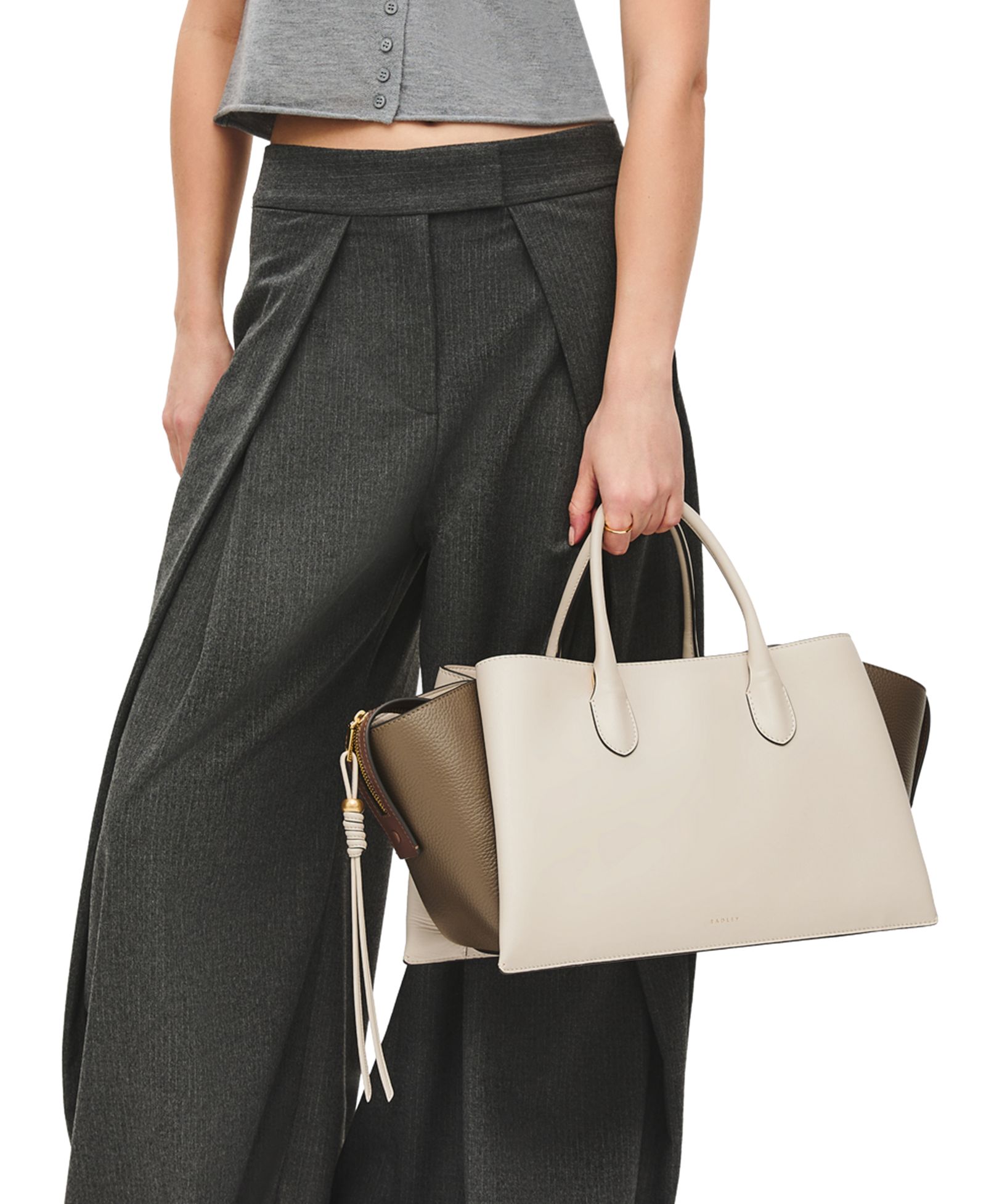 Radley London Romilly Large Leather Ziptop Satchel Bag