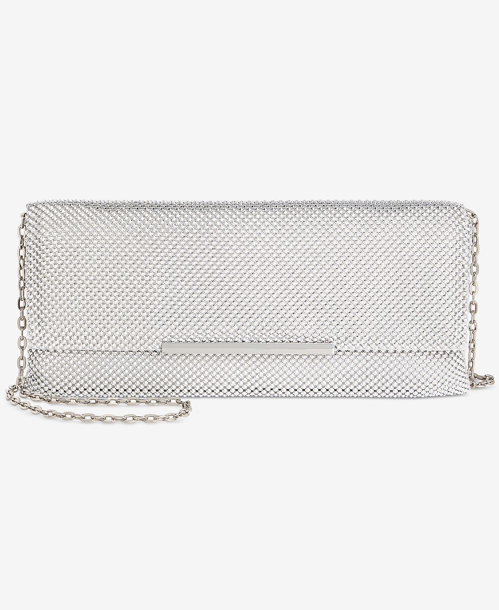 I.N.C. International Concepts Ether East/West Studded Mesh Clutch, Macy's Exclusive