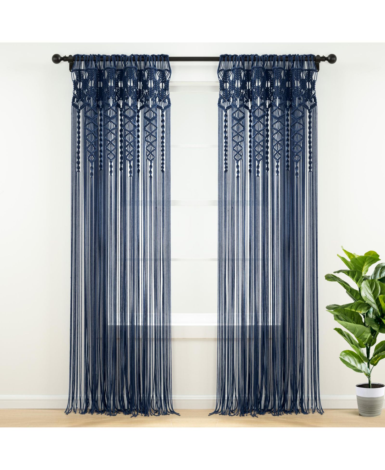 Штора Lush Decor Boho Macrame Textured Cotton