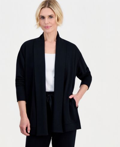 Style & Co Petite LuxLounge флисовый кардиган из французского терри, Petite