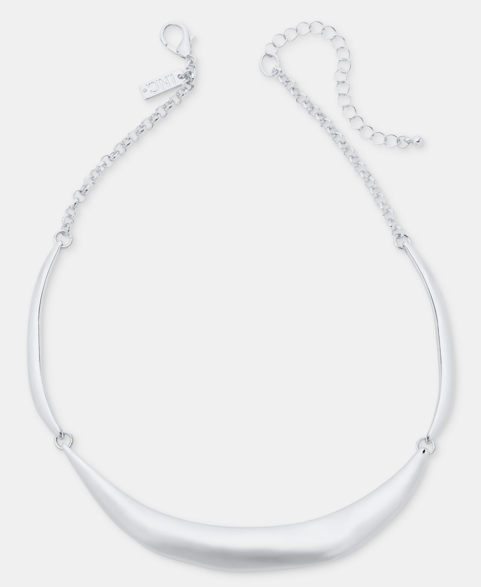 I.N.C. International Concepts Sculptural Curve Collar Necklace, 16-1/2" + 3" extender, Macy's Exclusive