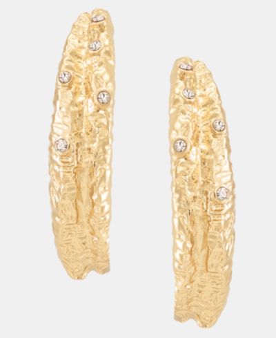 Серьги-кольца I.N.C. International Concepts с текстурой Pavé, 1.49"