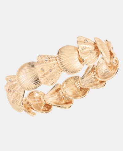 I.N.C. International Concepts Pavé Shell Stretch Bracelet, Macy's Exclusive