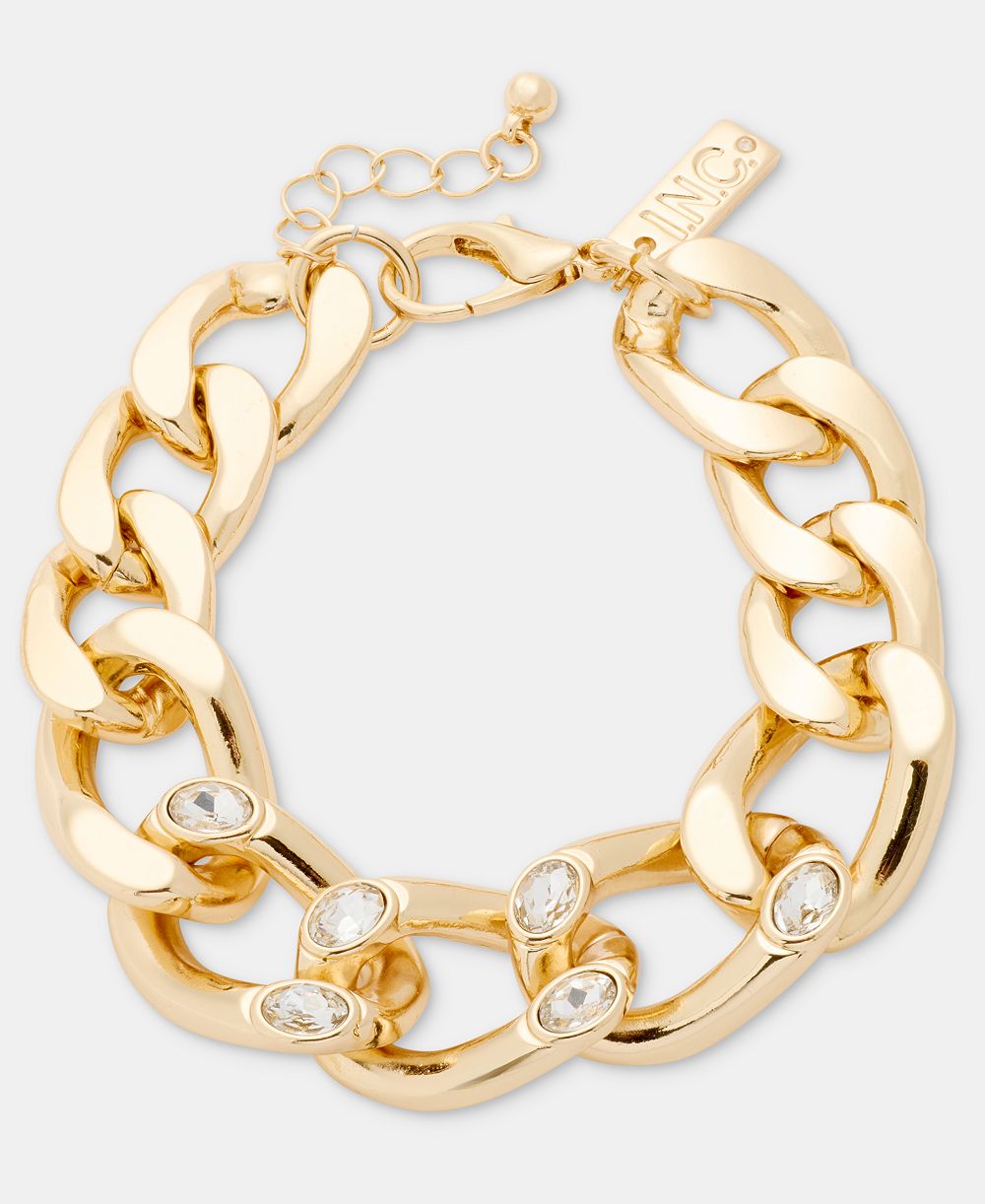 I.N.C. International Concepts Crystal Chain Bracelet, Macy's Exclusive