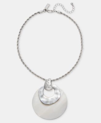 Подвеска I.N.C. International Concepts Crystal & Shell, 16" + 3" удлинитель
