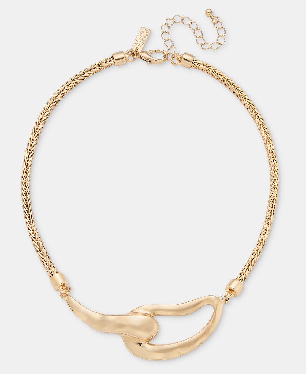 Ожерелье I.N.C. International Concepts Textured Link Collar 16" + 3" extender