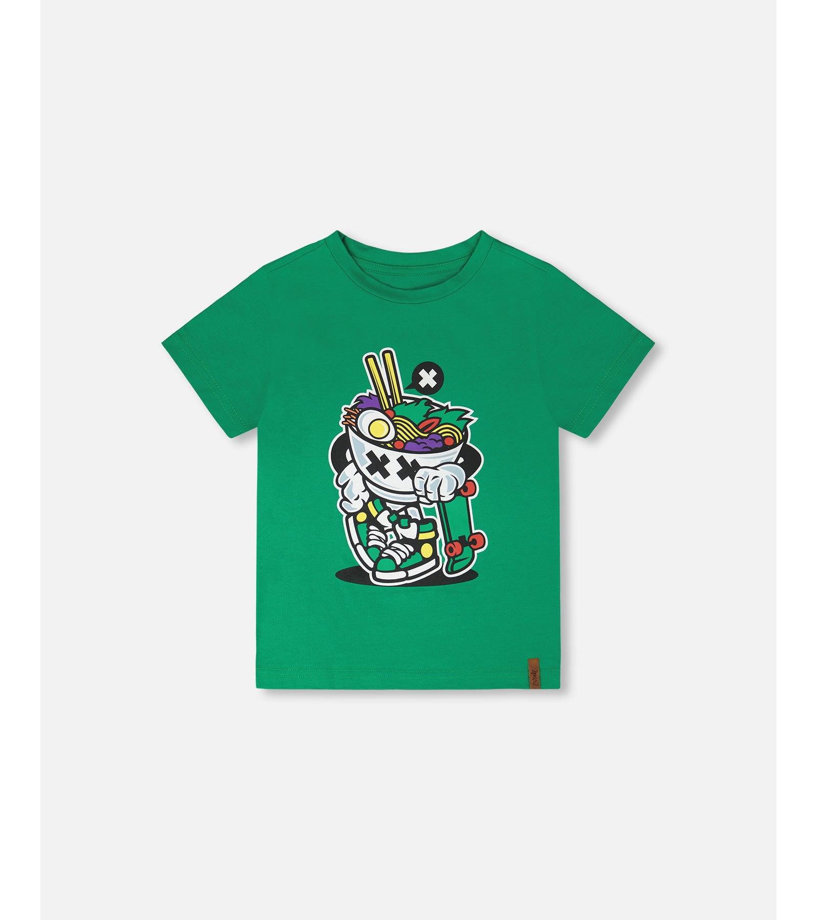 Детская хлопковая футболка Deux par Deux Toddler Boys Printed Jersey