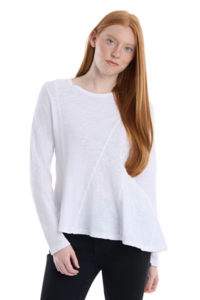 WILT Women's Clothing Round Neck Long Sleeve Tee