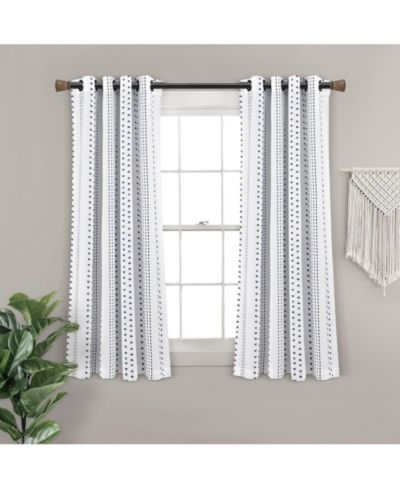 Шторы Lush Decor Hygge Stripe Light Filtering Window Curtain Panels