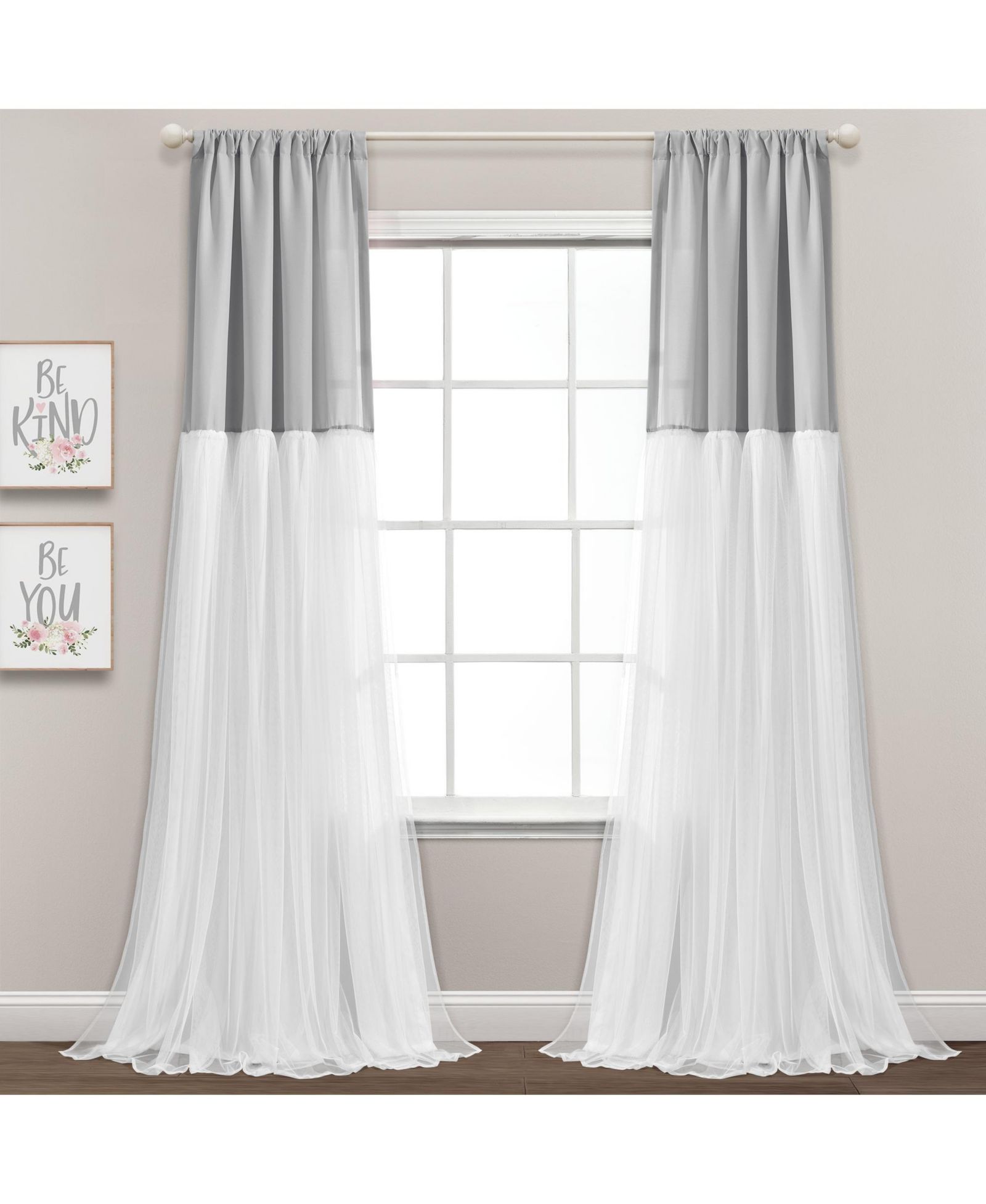 Шторы Lush Decor Tulle Skirt Colorblock для детской