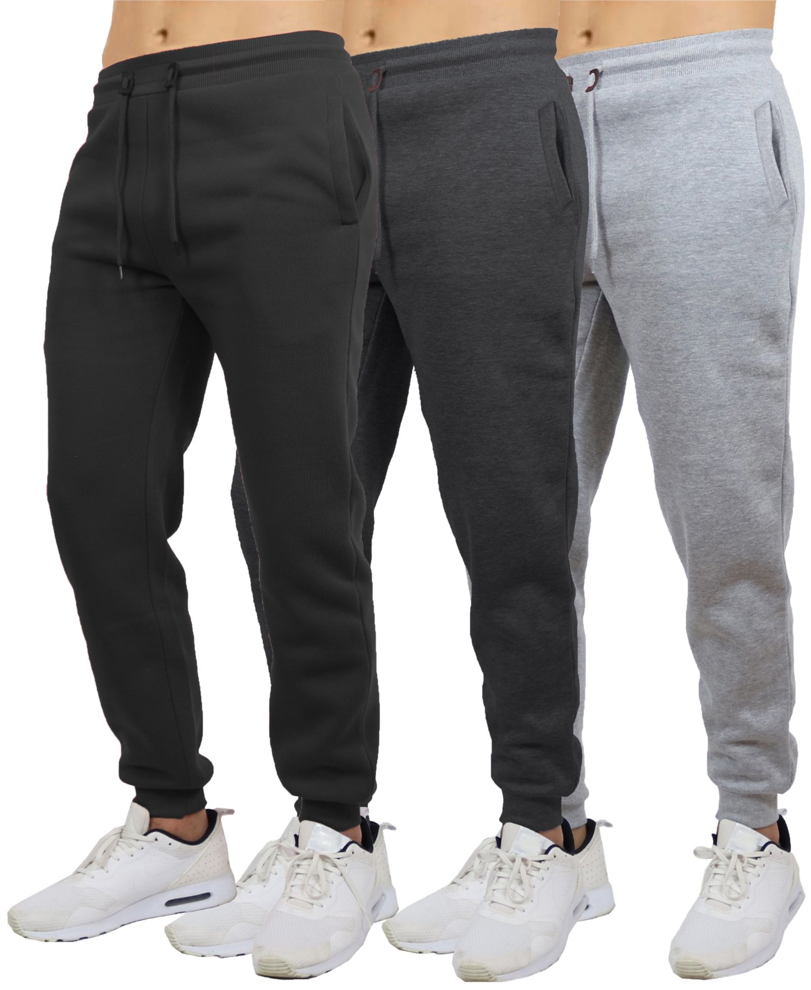 Blue Ice Men's Big & Tall Regular-Fit Jogger Sweatpants, 3-Pack