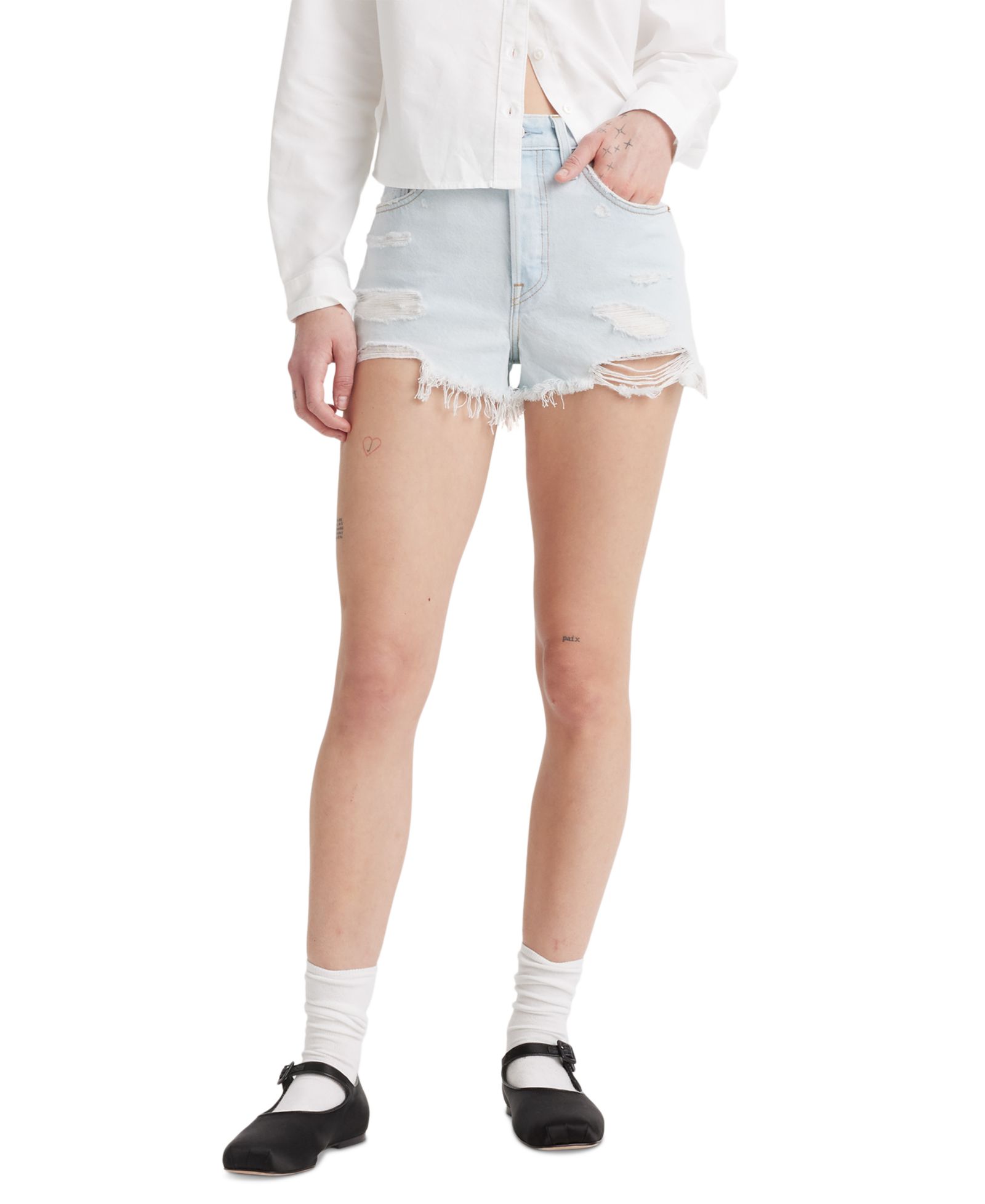 Женские джинсовые шорты Levi's® 501 с высокой посадкой